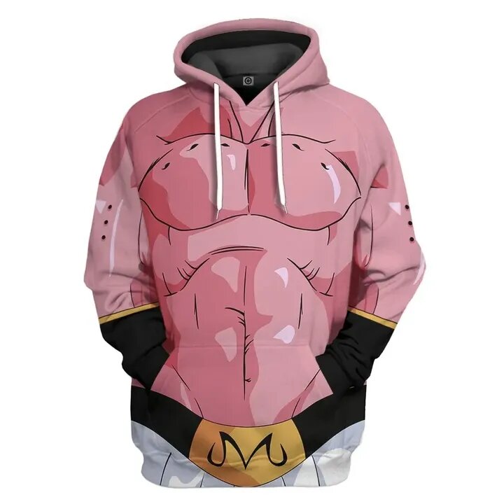 Dragon Ball T-shirt Super Buu Majin Boo Costume Pink 3d T-shirt Dragon Ball Hoodie