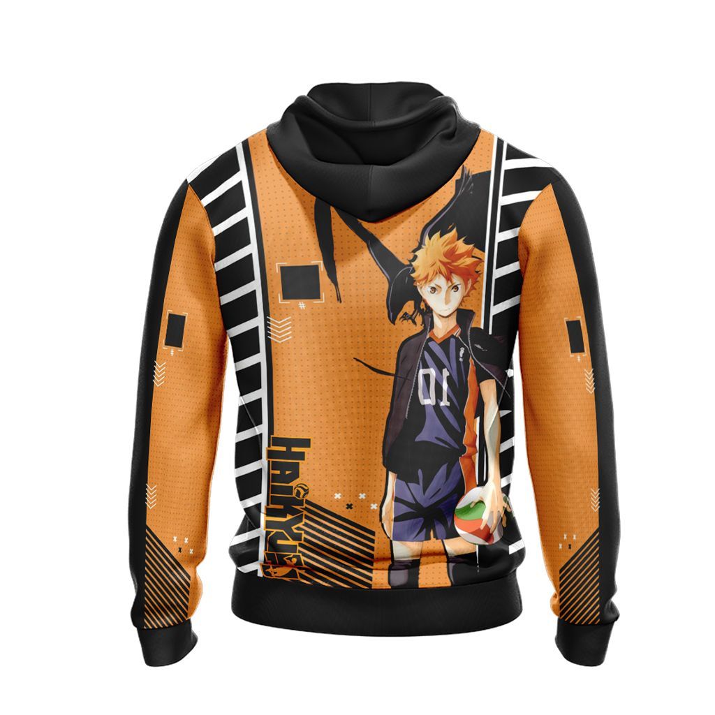 Haikyuu Hoodie Yu Nishinoya Hinata Shouyou Orange Black Hoodie Anime Hoodie Gift