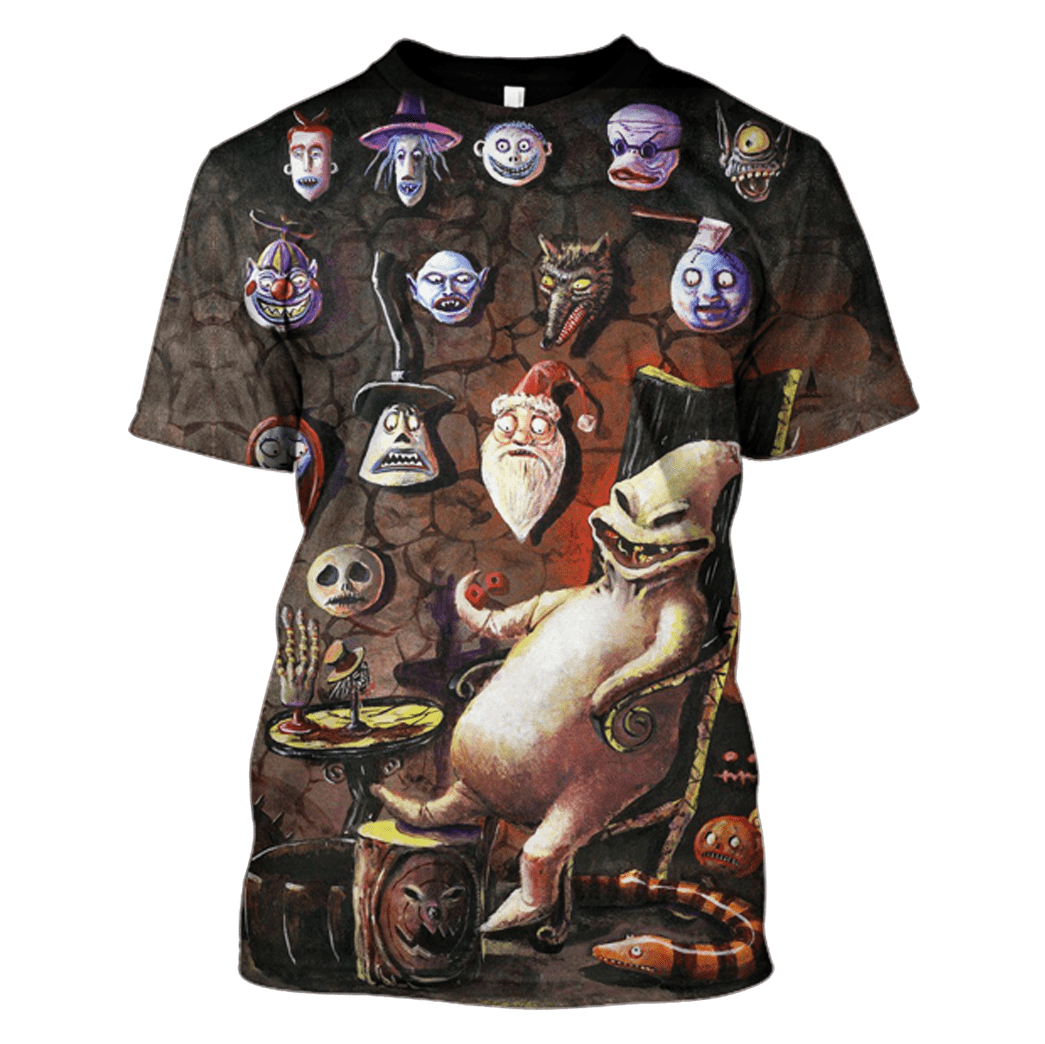 TNBC T-shirt Oogie Boogie Faces On Wall Hoodie