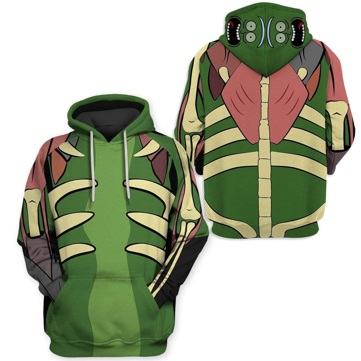 Rick And Morty T-shirt Pickle Rick Costume Green T-shirt Hoodie Apparel For Fan