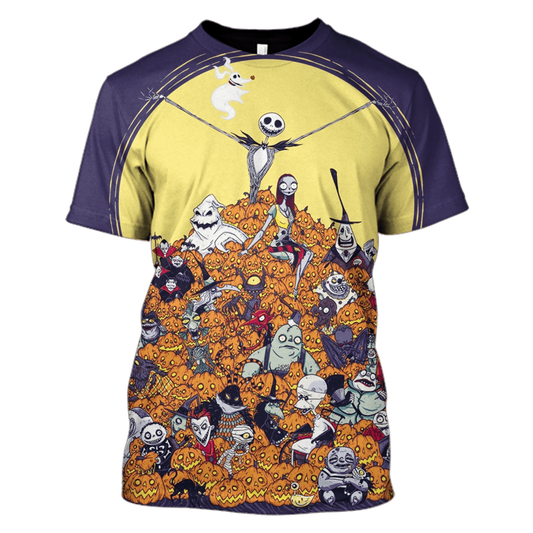 TNBC T-shirt Characters With Jack-O'-Latern Hoodie TNBC Hoodie