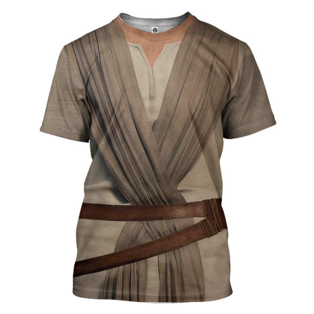 SW Shirt SW Rey Costume 3d Grey T-shirt Hoodie