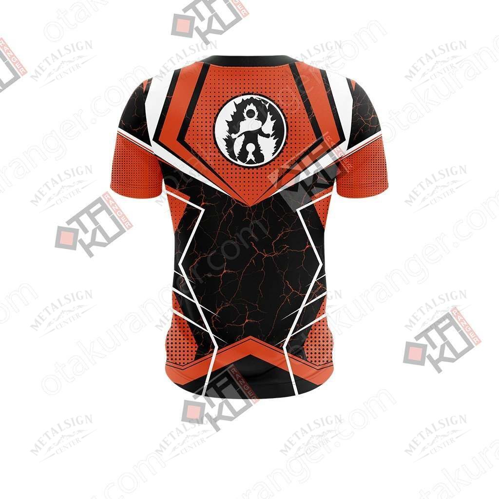 Dragon Ball T-shirt Dragon Ball Kanji Logo Goku Lighting Orange Black Hoodie Anime Fan Gift Women Men