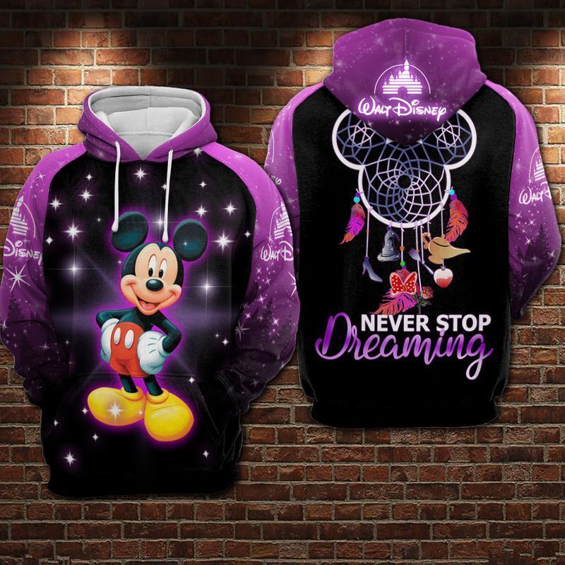 DN Hoodie MN Hoodie MN Never Stop Dreaming Dreamcatcher Purple Hoodie