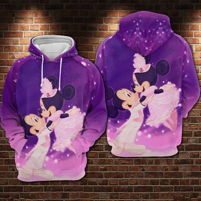 DN Hoodie Minnie Hoodie Minnie And MN Wedding Purple Hoodie MN Hoodie