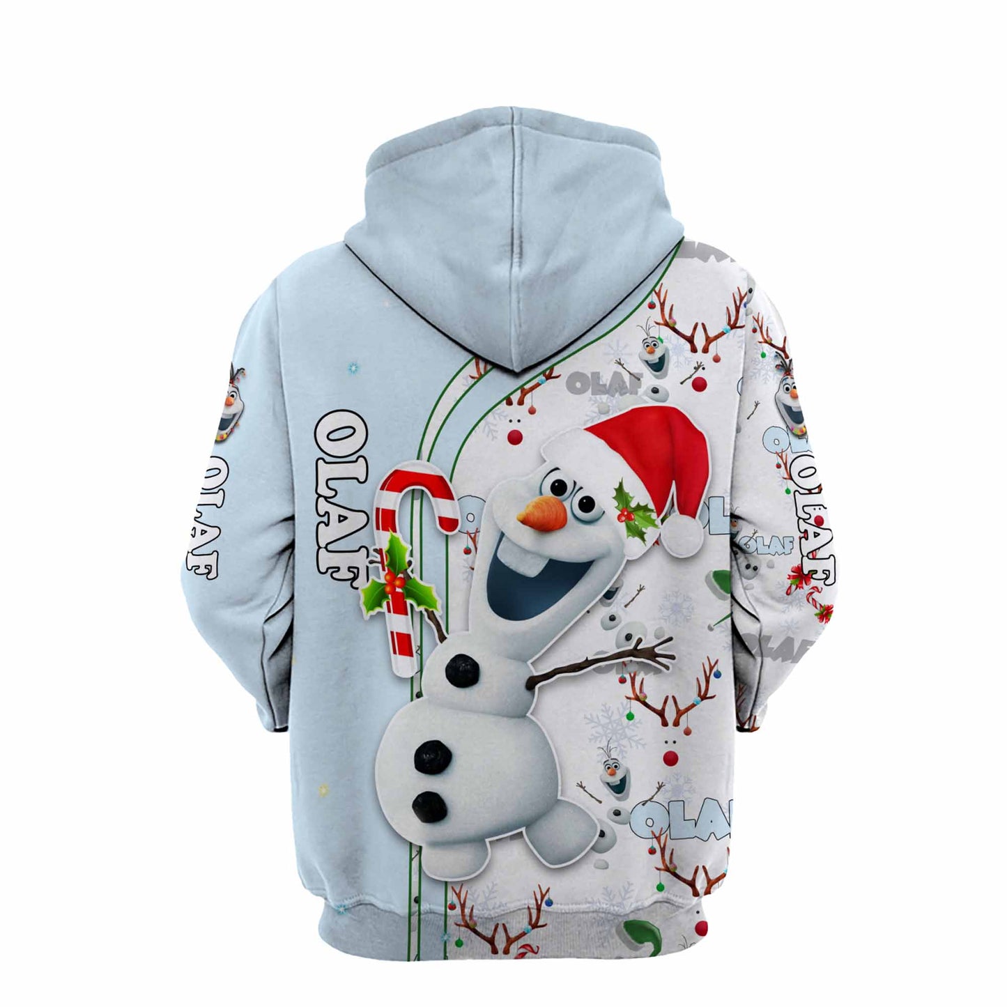 DN Frozen Hoodie Frozen Olaf Christmas Hat White Hoodie