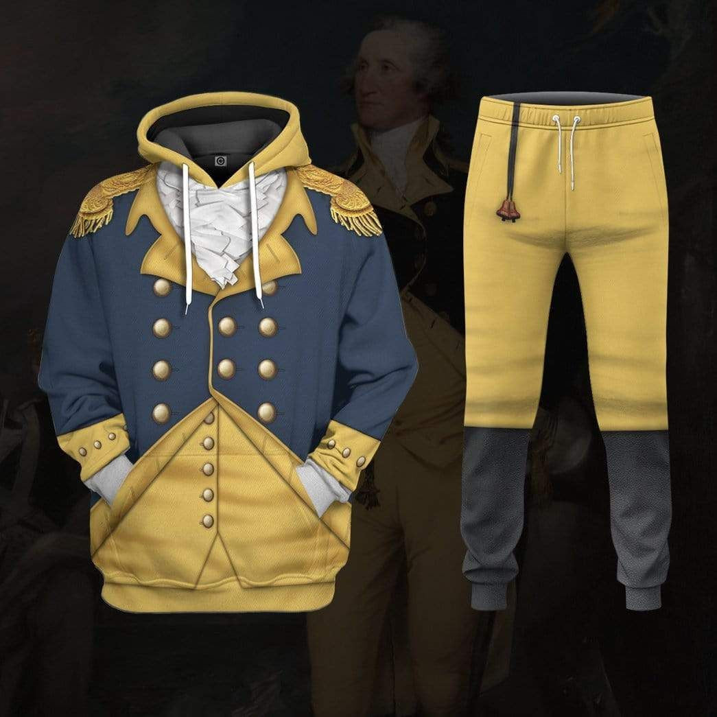 General George Washington Custom Cosplay Costume Hoodie QT301094Hg