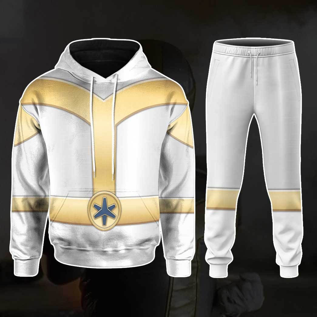 Power Rangers Lightspeed Rescue Titanium Ranger Custom Cosplay Costume Hoodie QT210520Hg