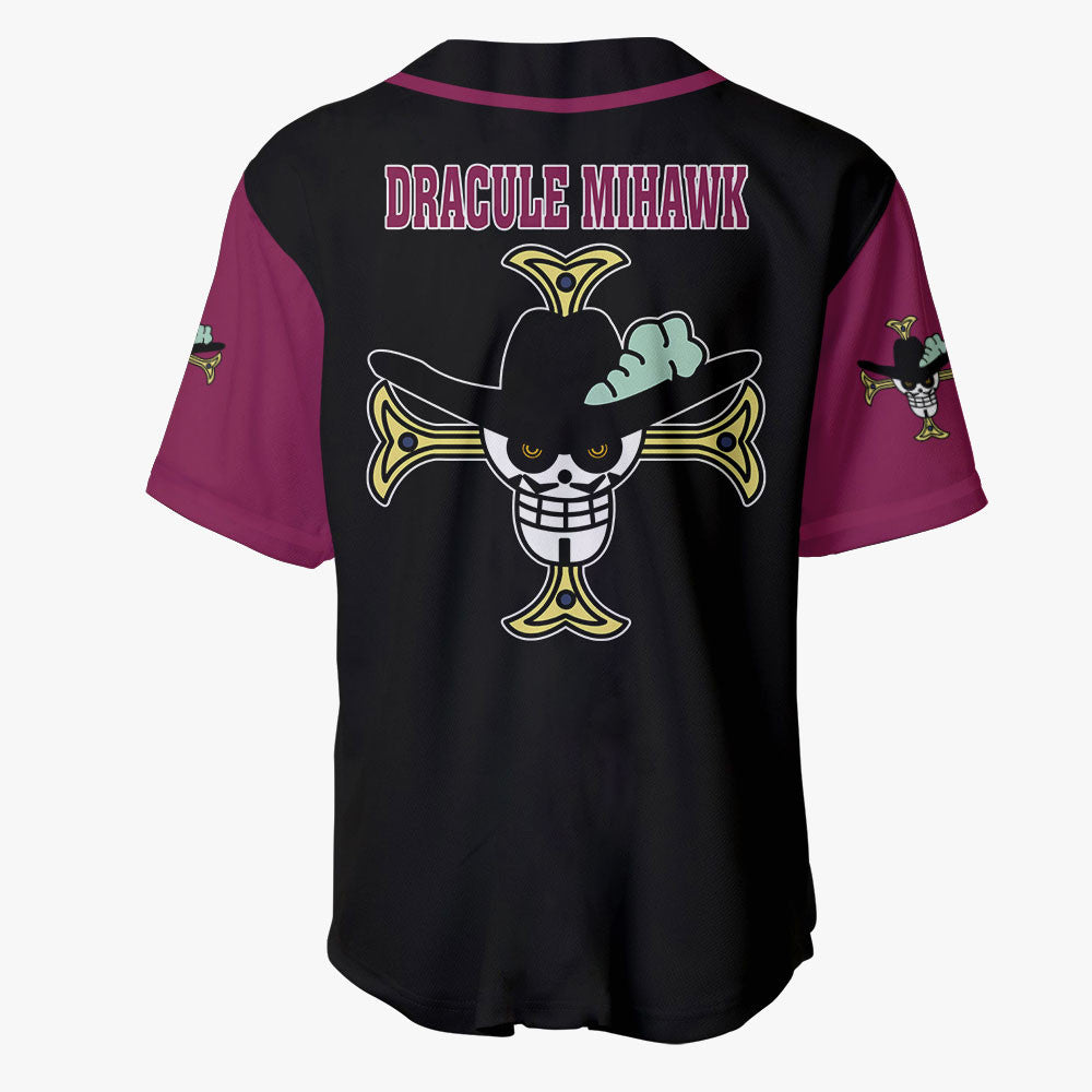 Dracule Mihawk Jolly Roger Baseball Jersey