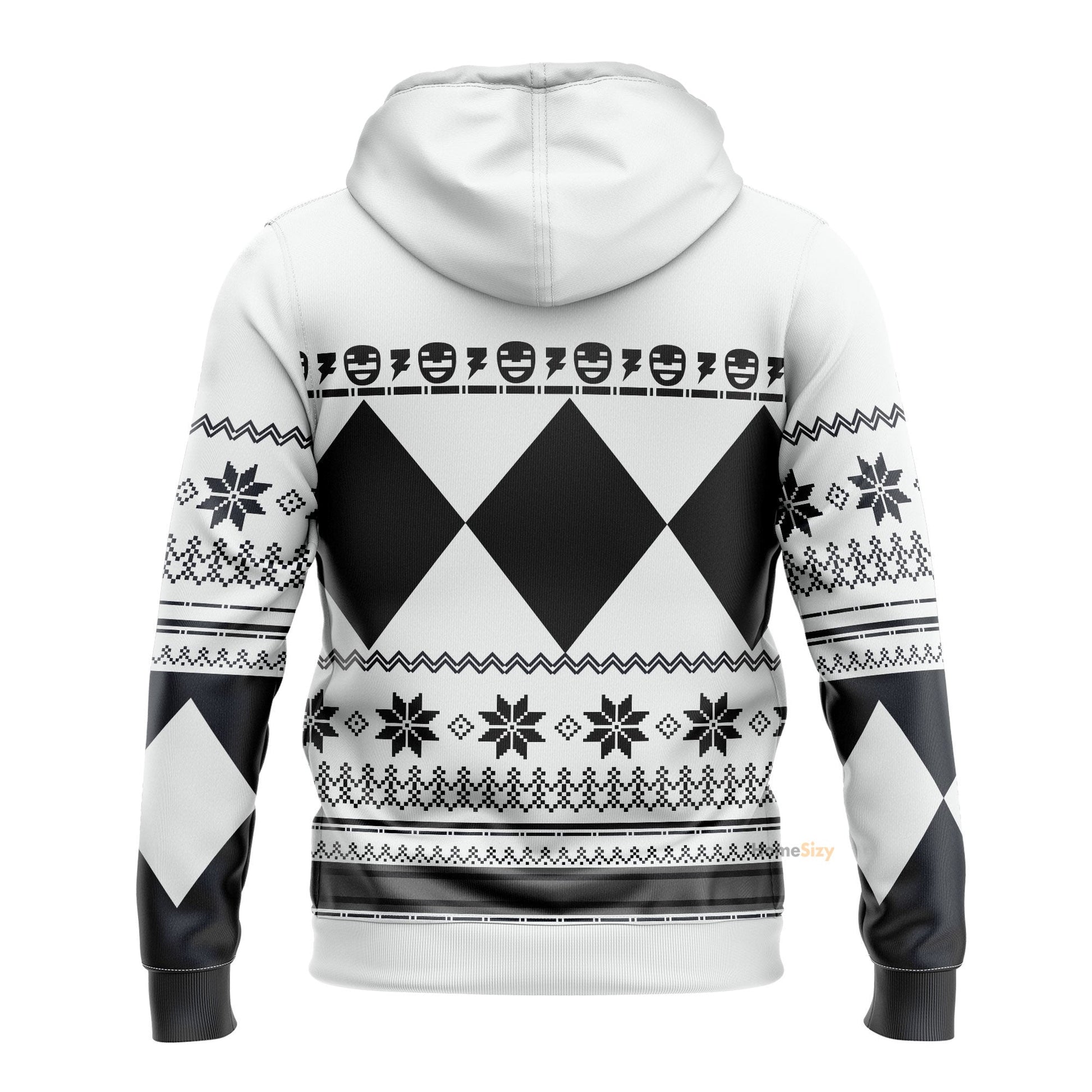 White Mighty Morphin Power Rangers V1 - Cosplay Costume Hoodie QT211320