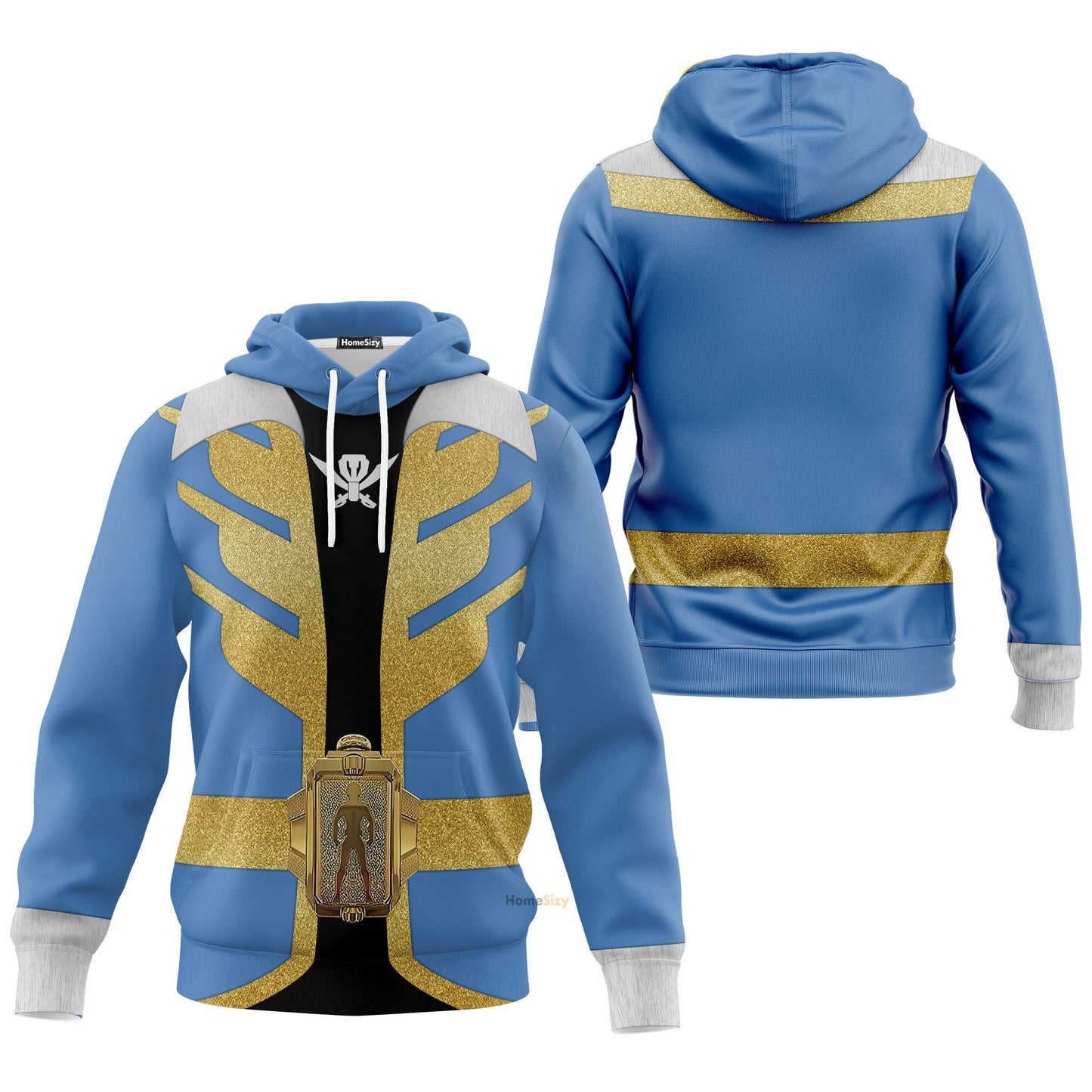 Power Rangers Megaforce Blue Ranger Custom Cosplay Costume Hoodie QT308426