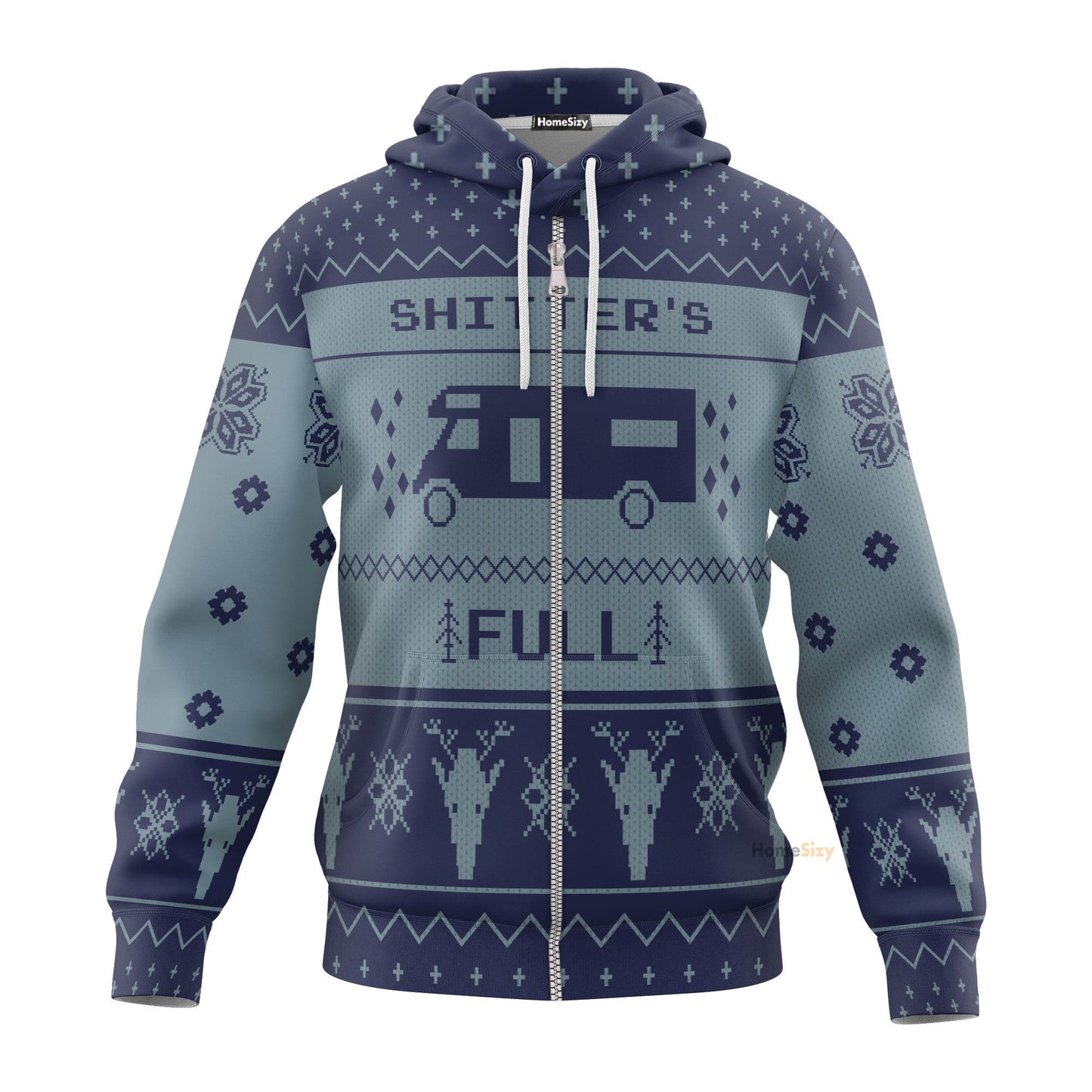 Shitters Christmas Blue Custom Cosplay Hoodie Apparel QT211394Hf