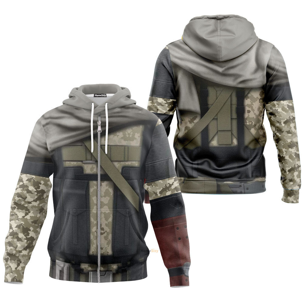 Metal Gear Big Boss Venom Snake Custom Cosplay Costume Hoodie QT206179Tf