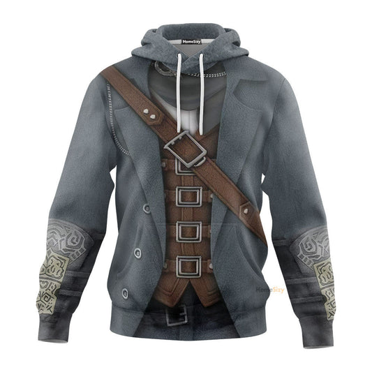 Bloodborne Hunter Custom Cosplay Costume Hoodie QT210247Hf