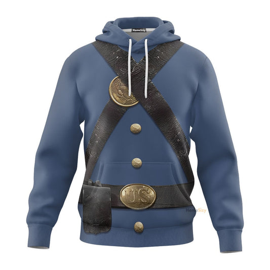 Uniform Infantry Of The Union Army Custom Cosplay Costume Hoodie QT210143Hf
