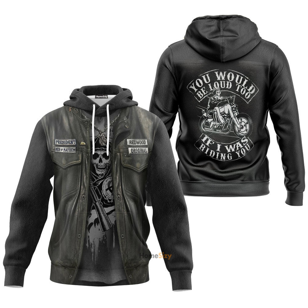 Biker Allover Custom Cosplay Costume Hoodie QT206150Hf