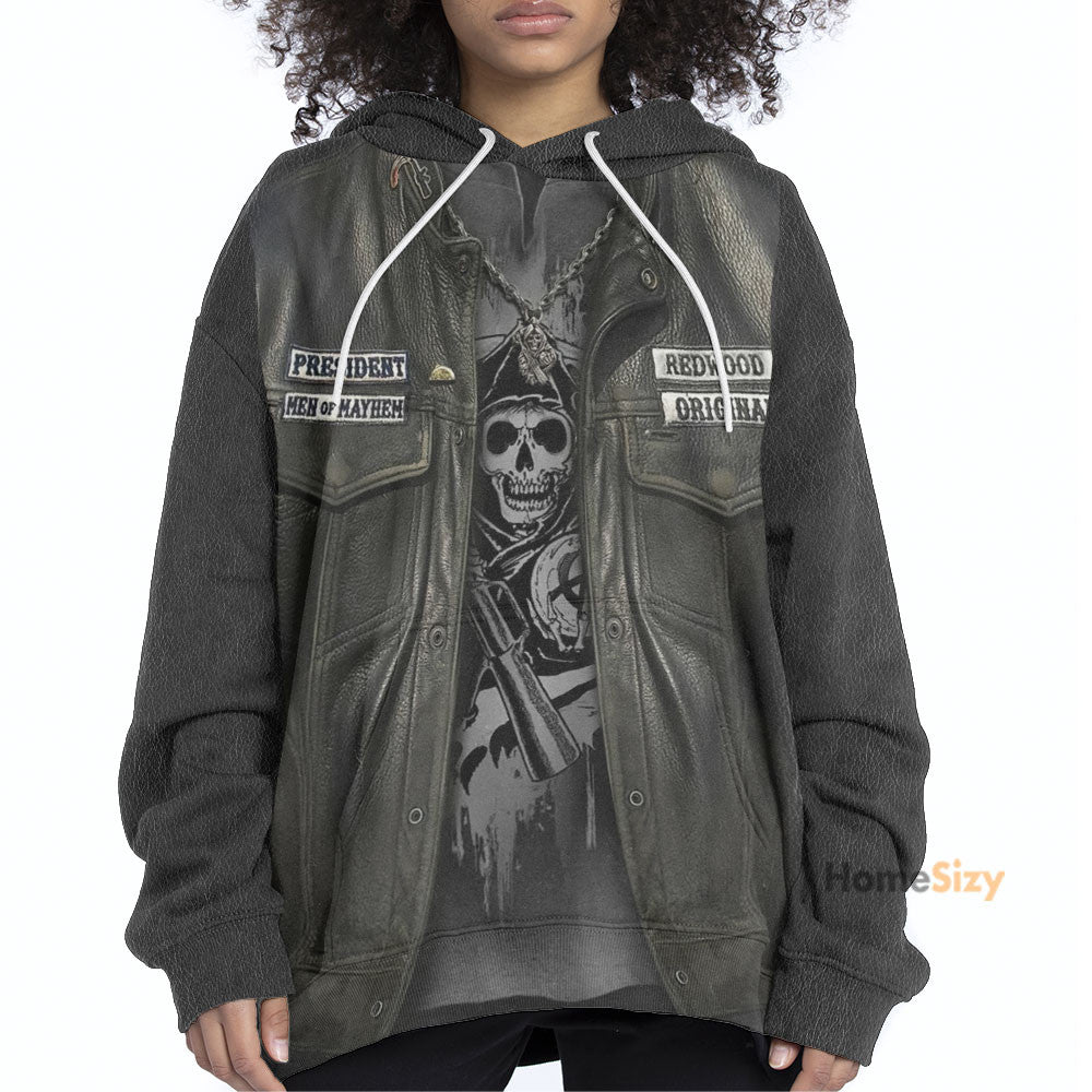 Biker Allover Custom Cosplay Costume Hoodie QT206150Hf