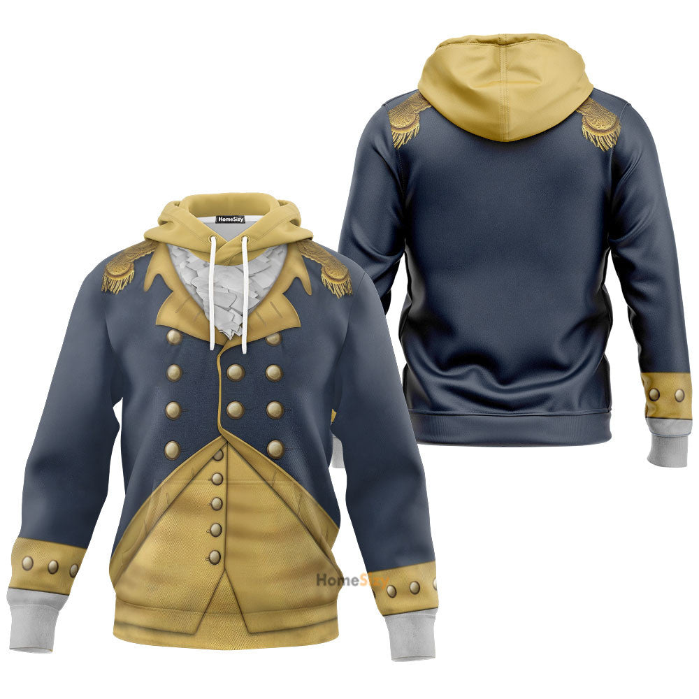 General George Washington Custom Cosplay Costume Hoodie QT301094Hg