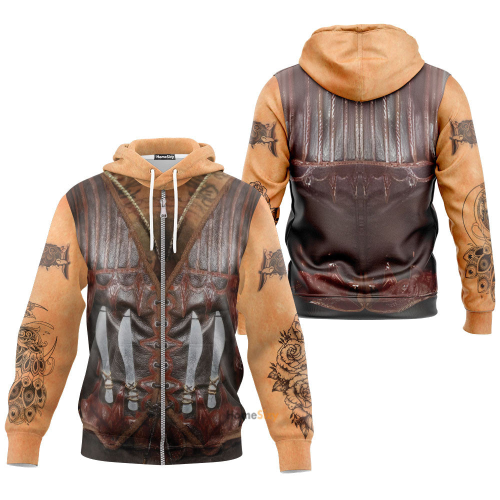 Custom Cosplay Costume Danny Trejo Zip Hoodie Sweatshirt QT302506Hg