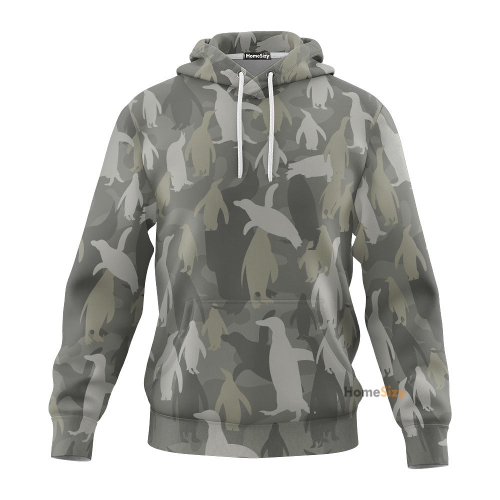 Penguins Camo Custom Tshirt Hoodie QT301139Tf