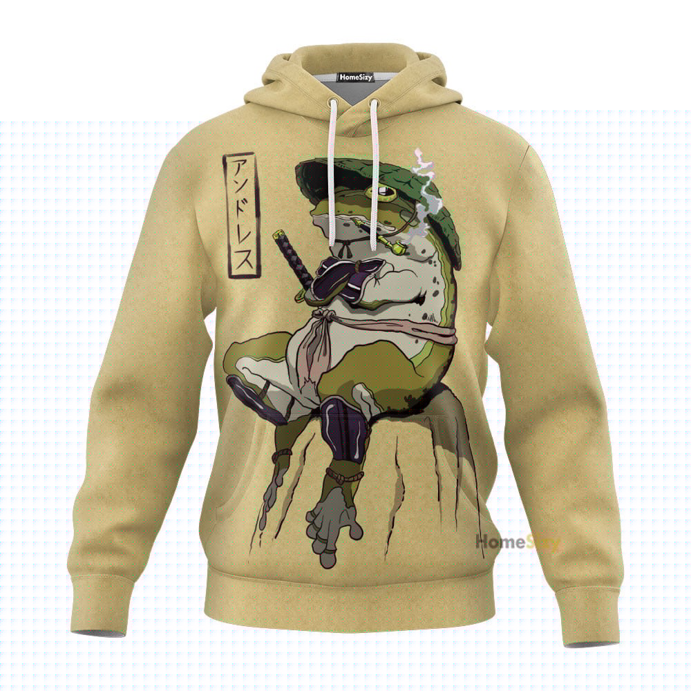 Samurai Frog Custom Hoodie QT212245Hf