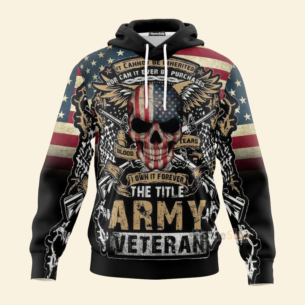 The Title Army Veteran Custom Hoodie Tshirt Sweatshirt