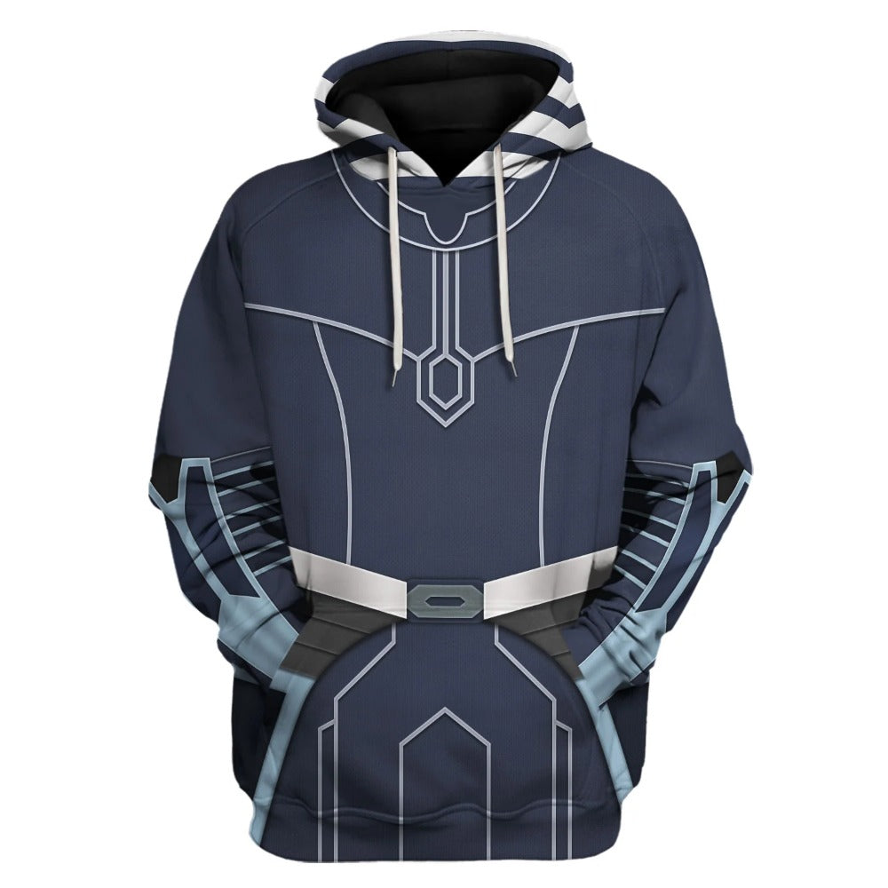 Starwars Hoodie Ahsoka Tano Costume Starwars Cosplay T-Shirt Blue Unisex Adults - Trendy Gift For Men & Women