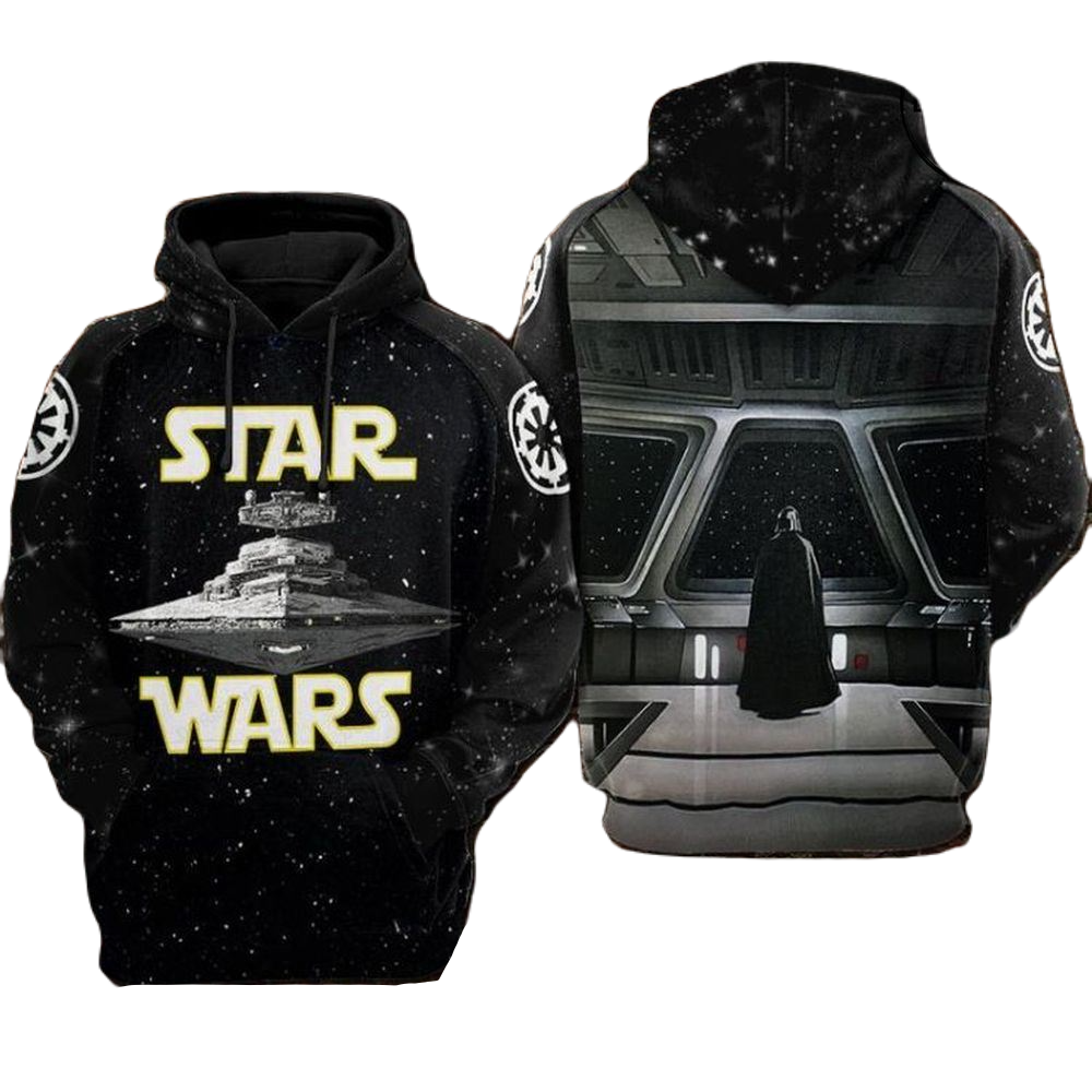 Starwars Hoodie Starwars Imperial Star Destroyer Hoodie Black Unisex