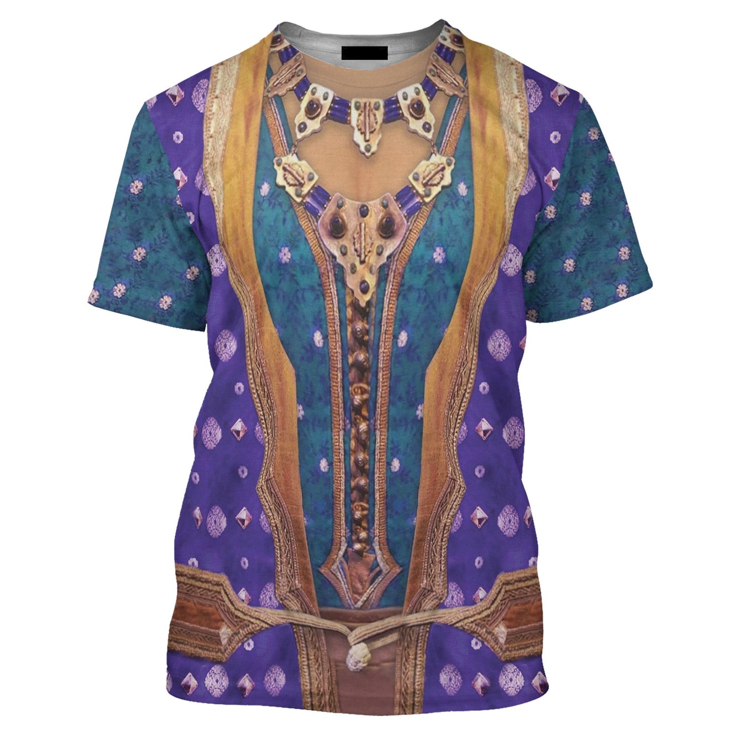 Disney T-Shirt Genie Human Aladdin Costume T-Shirt Colorful Unisex Adults New Release - Trendy Gift For Men & Women