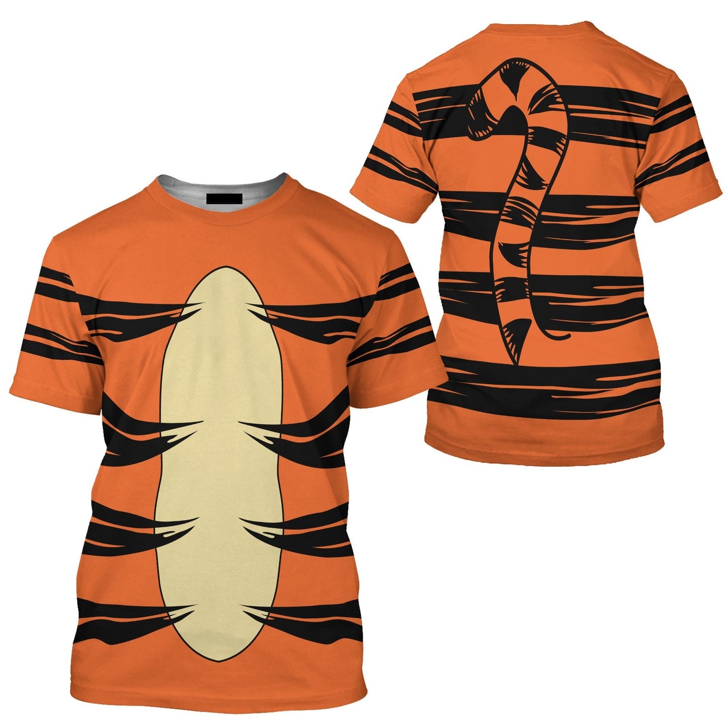 Disney T-Shirt Tigger Winnie The Pooh Costume T-Shirt Orange Unisex Adults New Release - Trendy Gift For Men & Women