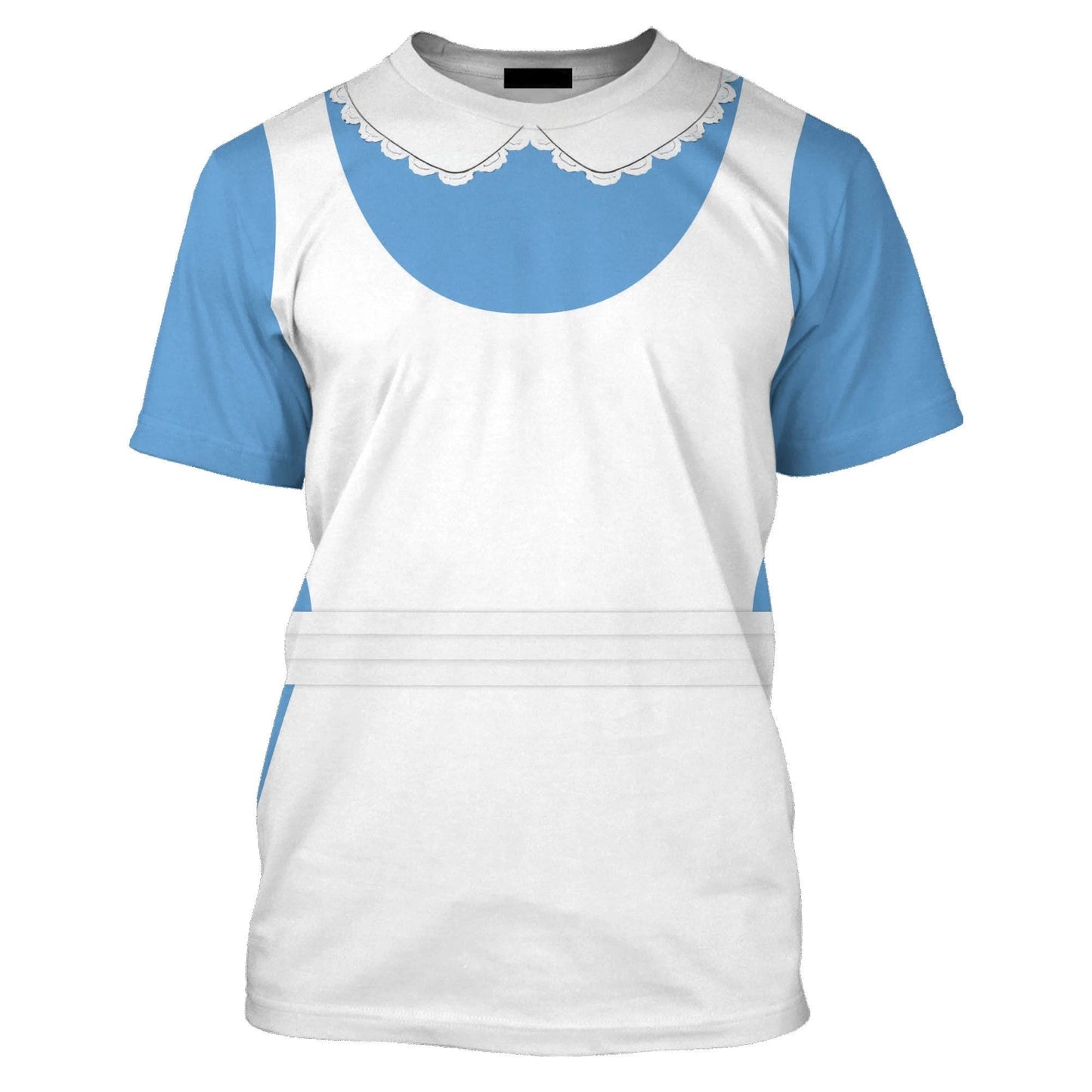Disney T-Shirt Character Alice In Wonderland Costume T-Shirt White Blue Unisex Adults New Release - Trendy Gift For Men & Women