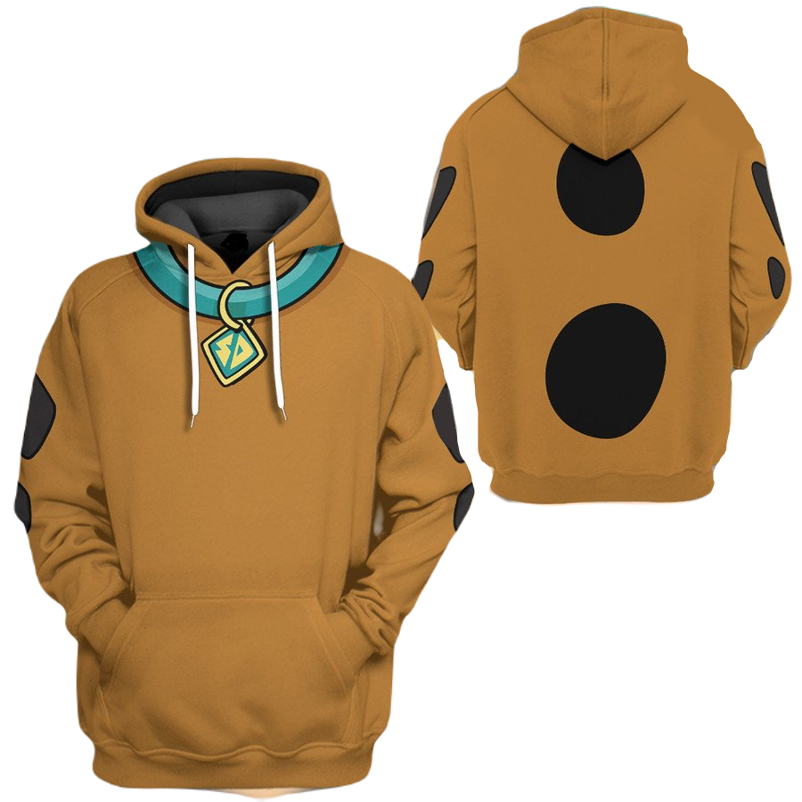 Scooby Doo Hoodie Scooby Doo Skin Fur Costume T-Shirt Brown Unisex - Trendy Gift For Men & Women