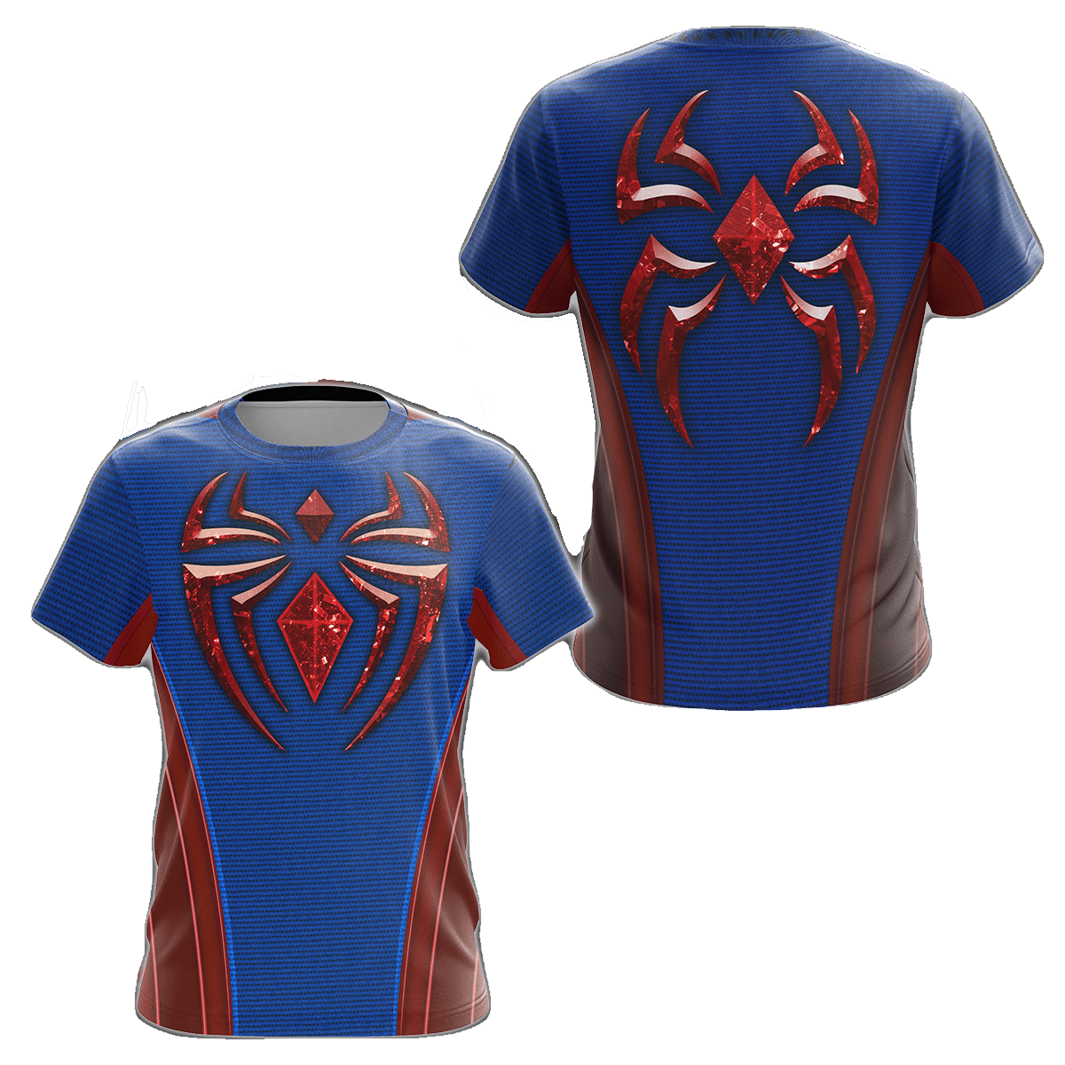 Spiderman Hoodie Marvel Peter Parker Scarlet Iii Suit T-Shirt Red Blue Unisex - Trendy Gift For Men & Women