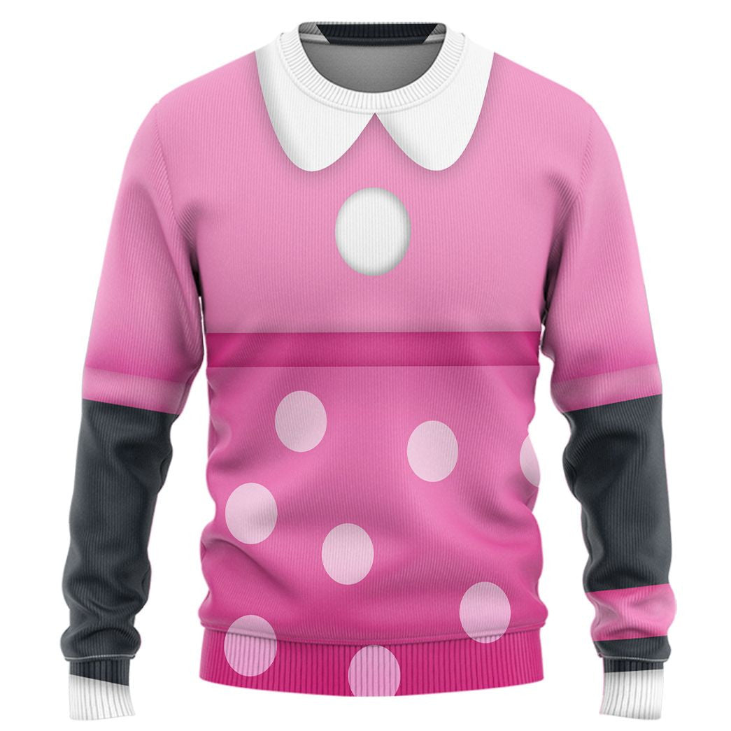 Disney Hoodie Disney Minnie Costume T-Shirt Pink Unisex Adults New Release - Trendy Gift For Men & Women