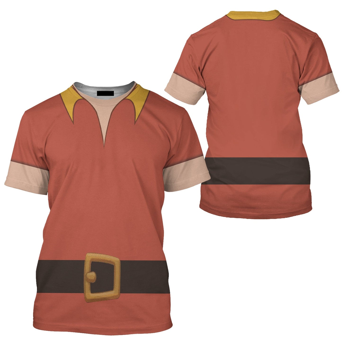 Disney T-Shirt Gaston Beauty And The Beast Villain Costume T-Shirt Red Unisex Adults New Release - Trendy Gift For Men & Women