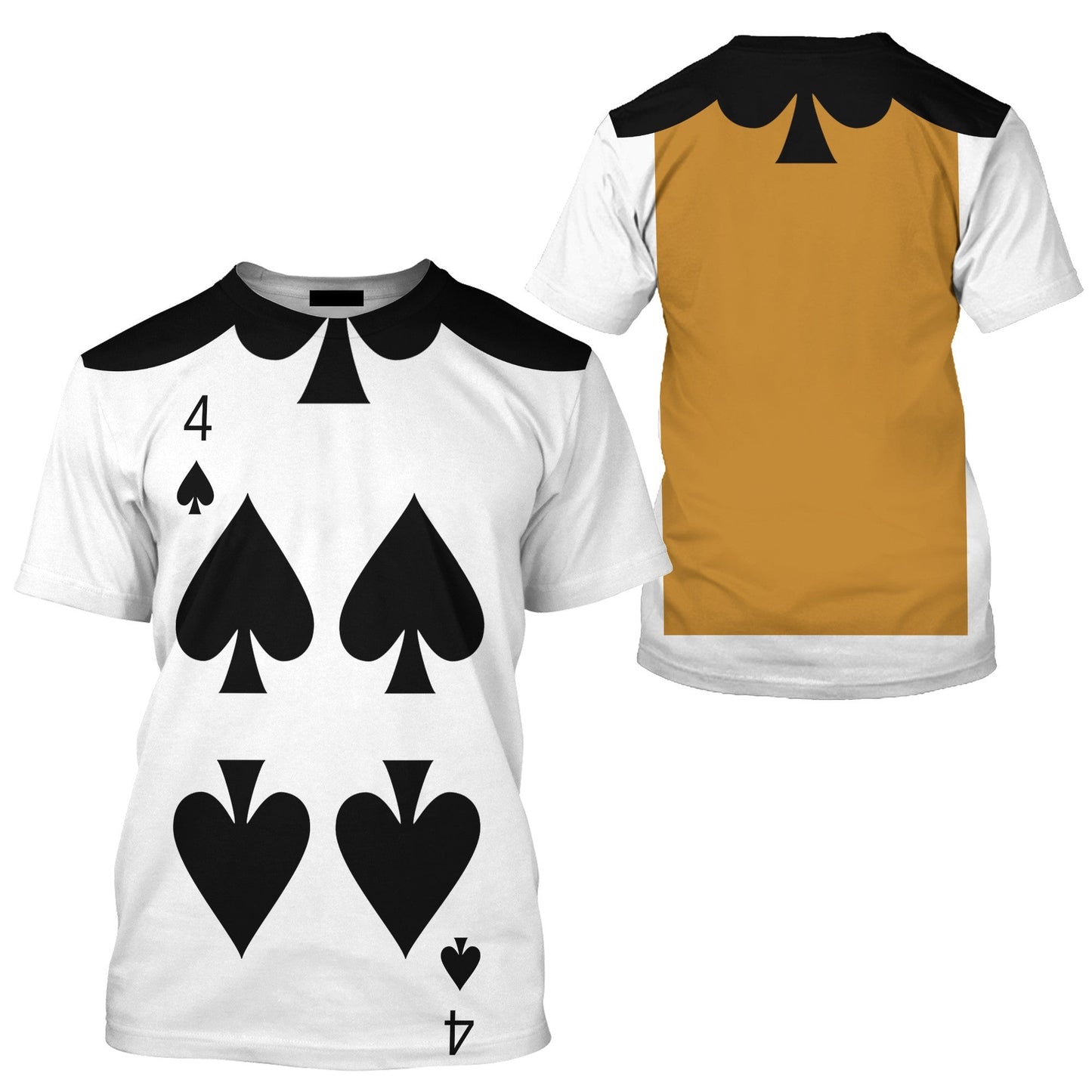 Disney T-Shirt Black Spade Alice In Wonderland Costume T-Shirt Black White Unisex Adults New Release - Trendy Gift For Men & Women