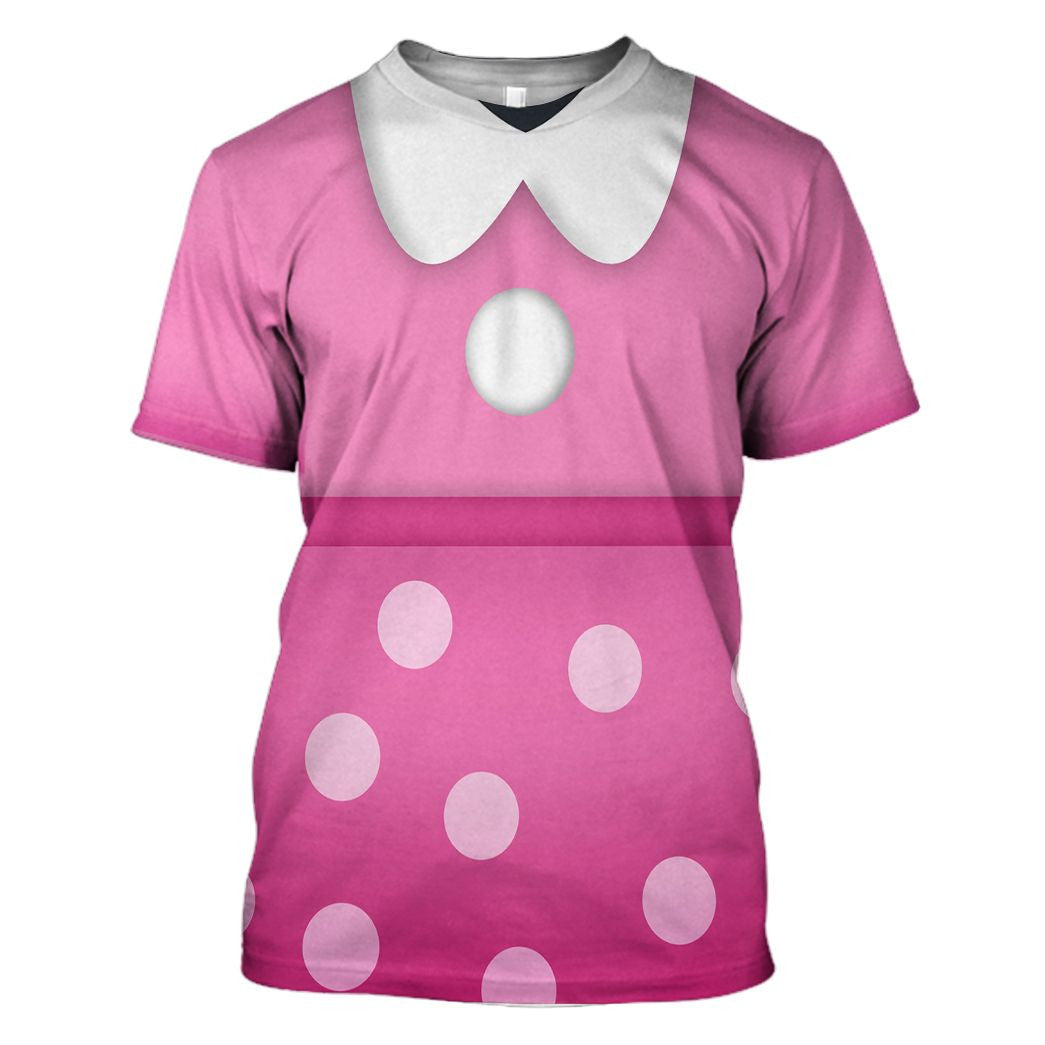 Disney Hoodie Disney Minnie Costume T-Shirt Pink Unisex Adults New Release - Trendy Gift For Men & Women