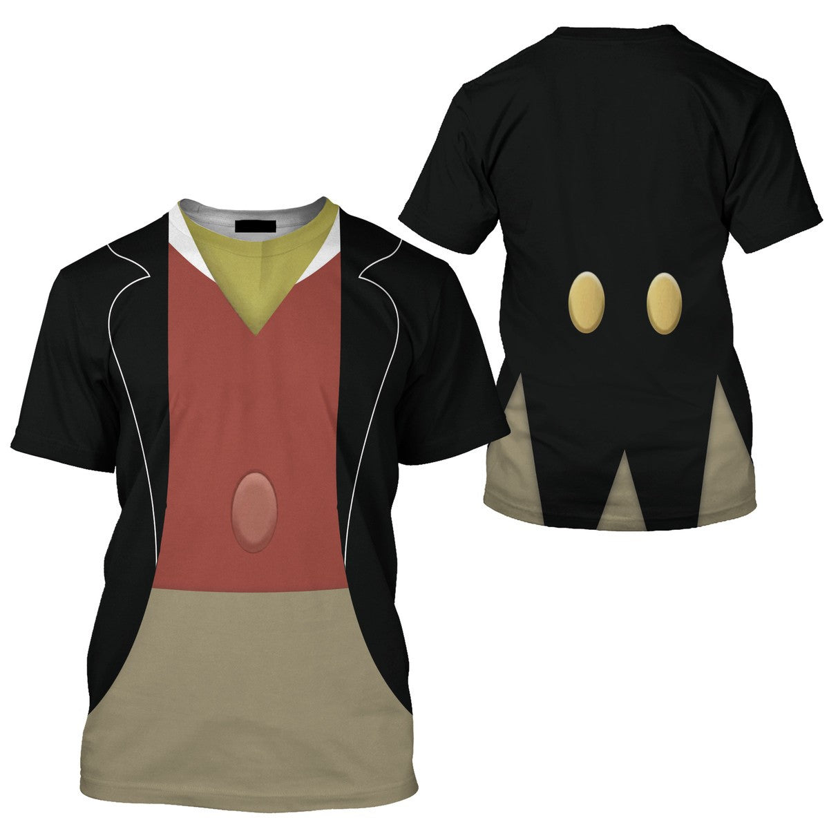 Disney T-Shirt Jiminy Pinocchio Costume T-Shirt Colorful Unisex Adults New Release - Trendy Gift For Men & Women