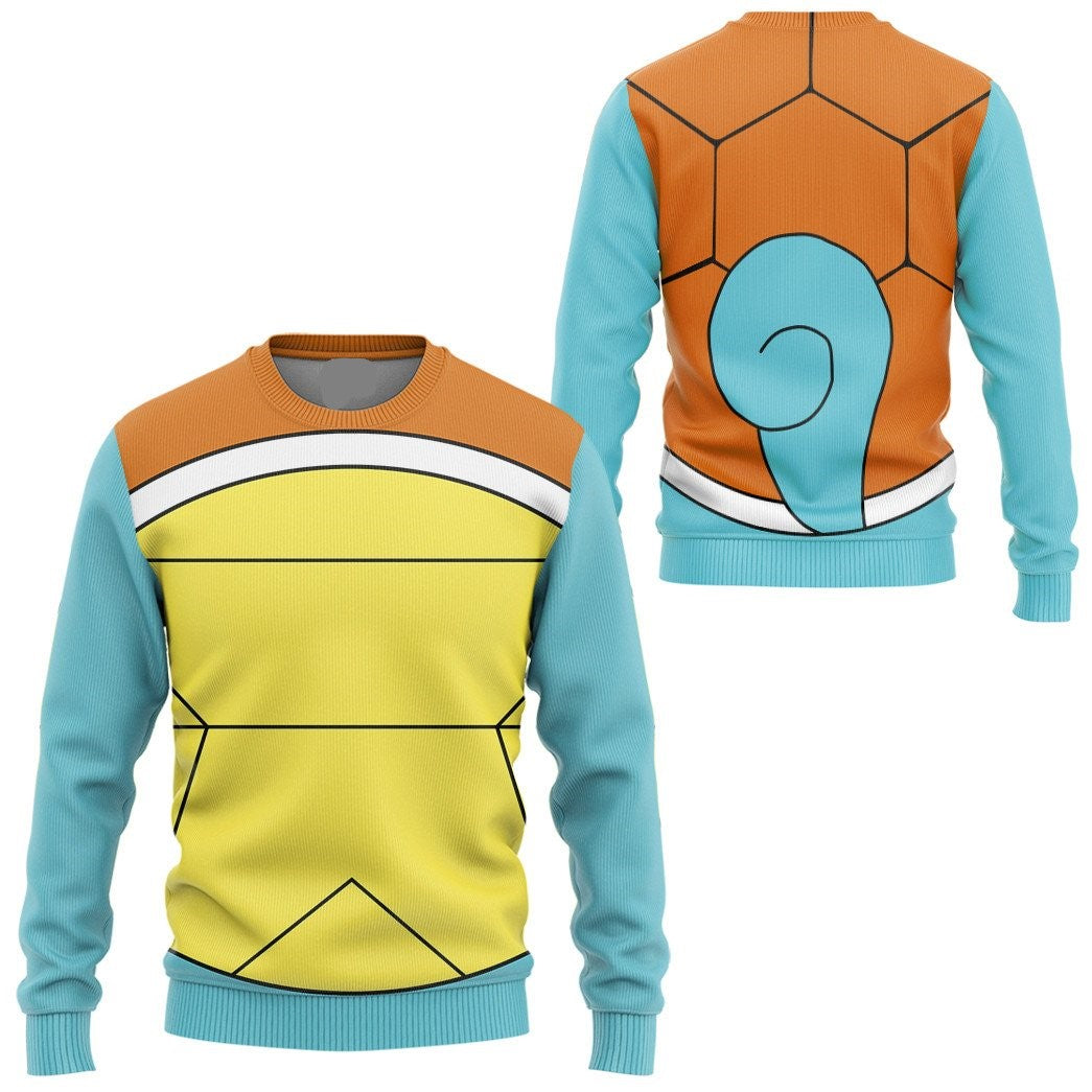 Pokemon Hoodie Squirtle Pokemon Cosplay T-Shirt Colorful Unisex Adults New Release - Trendy Gift For Men & Women