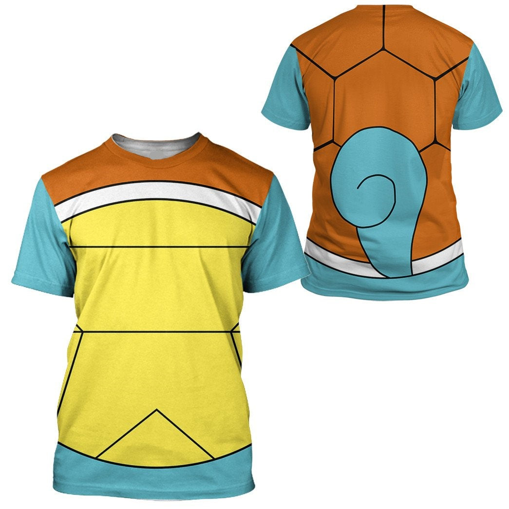 Pokemon Hoodie Squirtle Pokemon Cosplay T-Shirt Colorful Unisex Adults New Release - Trendy Gift For Men & Women