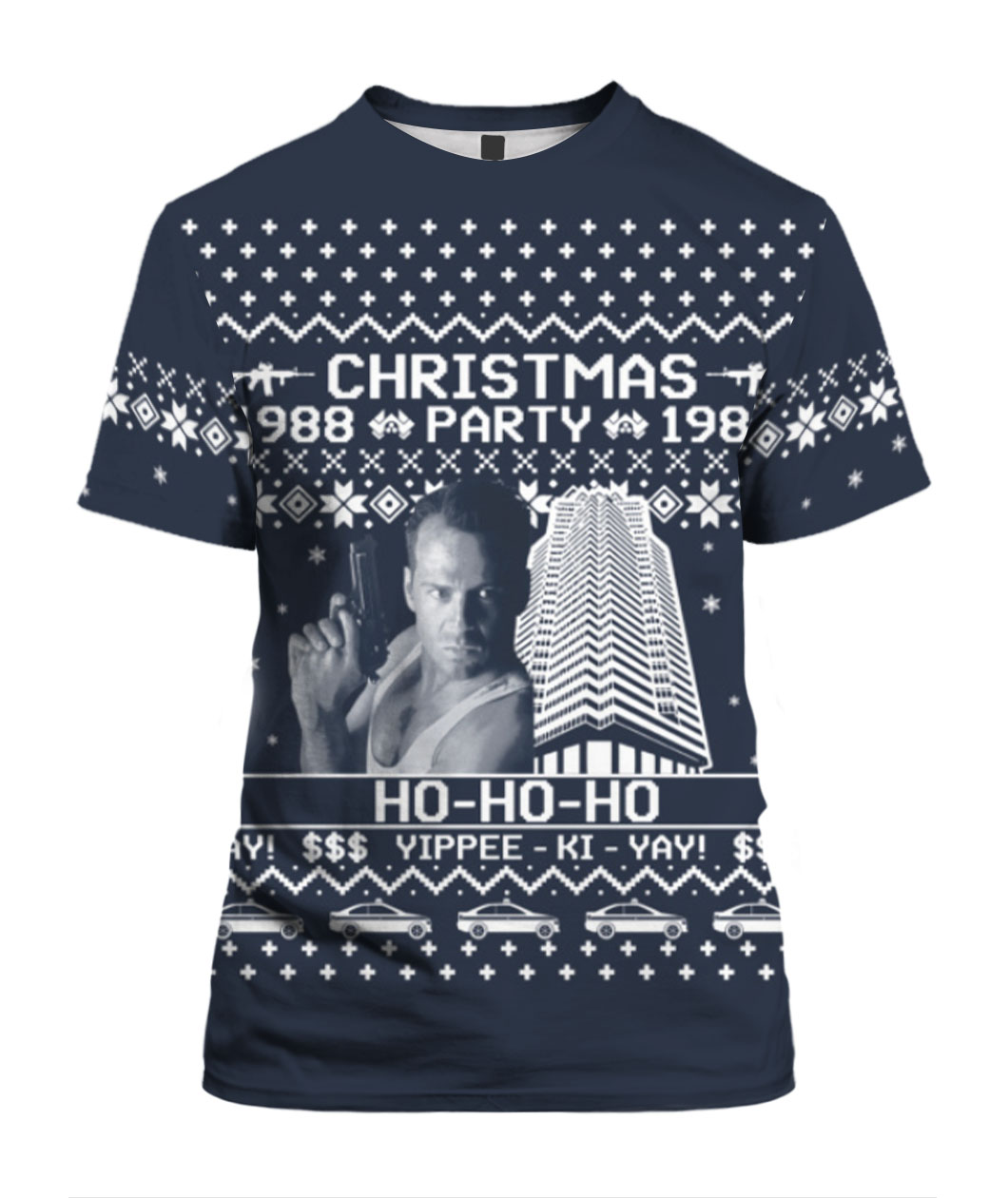 Die Hard Hoodie Christmas Party 1988 Hohoho Yippee Ki Yay Die Hard T-Shirt Black White Unisex - Trendy Gift For Men & Women