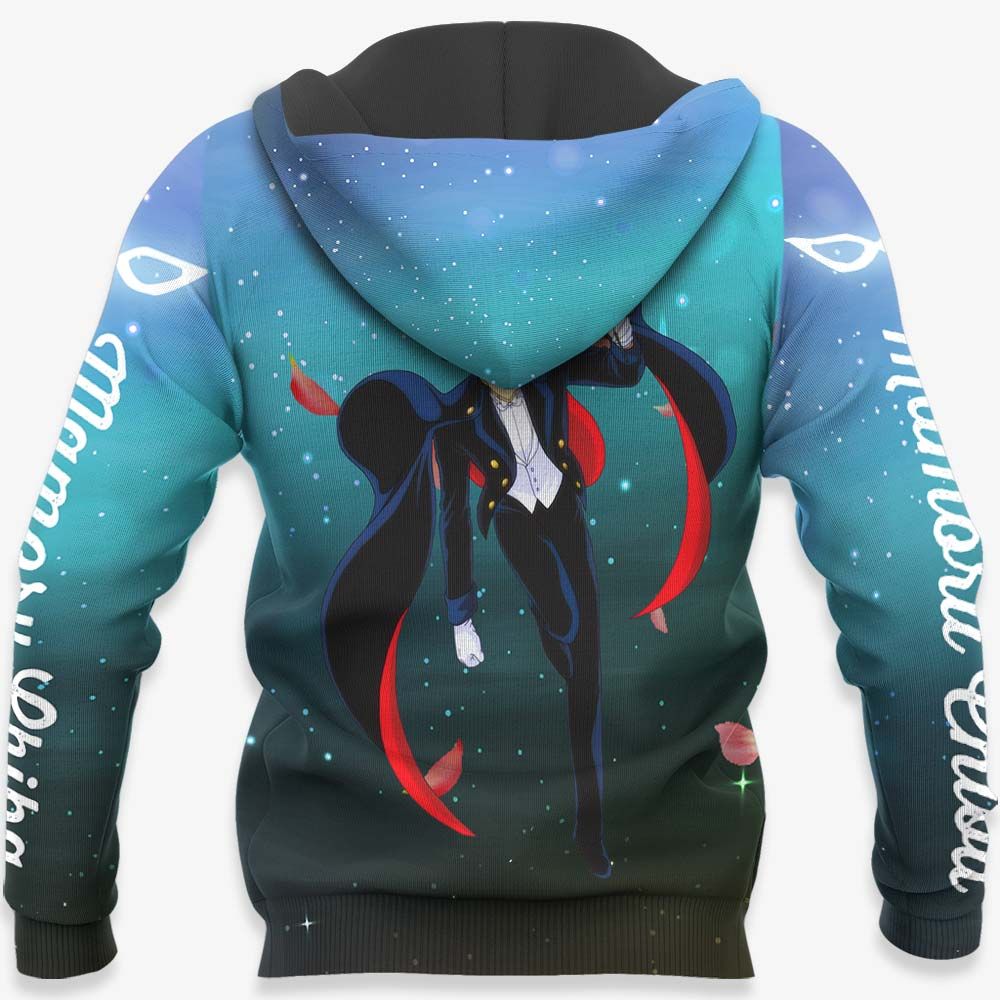 Sailor Moon Hoodie Tuxedo Mamoru Chiba Galaxy Blue Hoodie Anime Clothing Ault