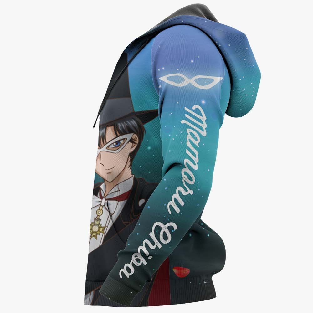 Sailor Moon Hoodie Tuxedo Mamoru Chiba Galaxy Blue Hoodie Anime Clothing Ault