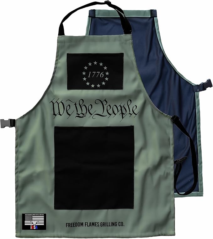 JustVero BBQ Grill Apron Kitchen Apron with Pockets