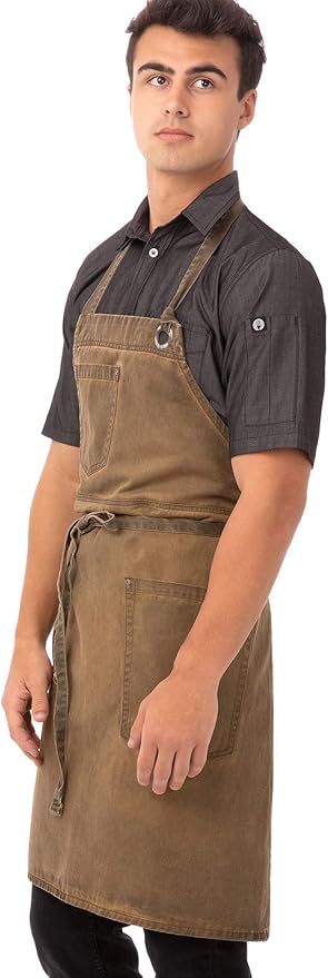 JustVero Unisex Dorset Bib Apron