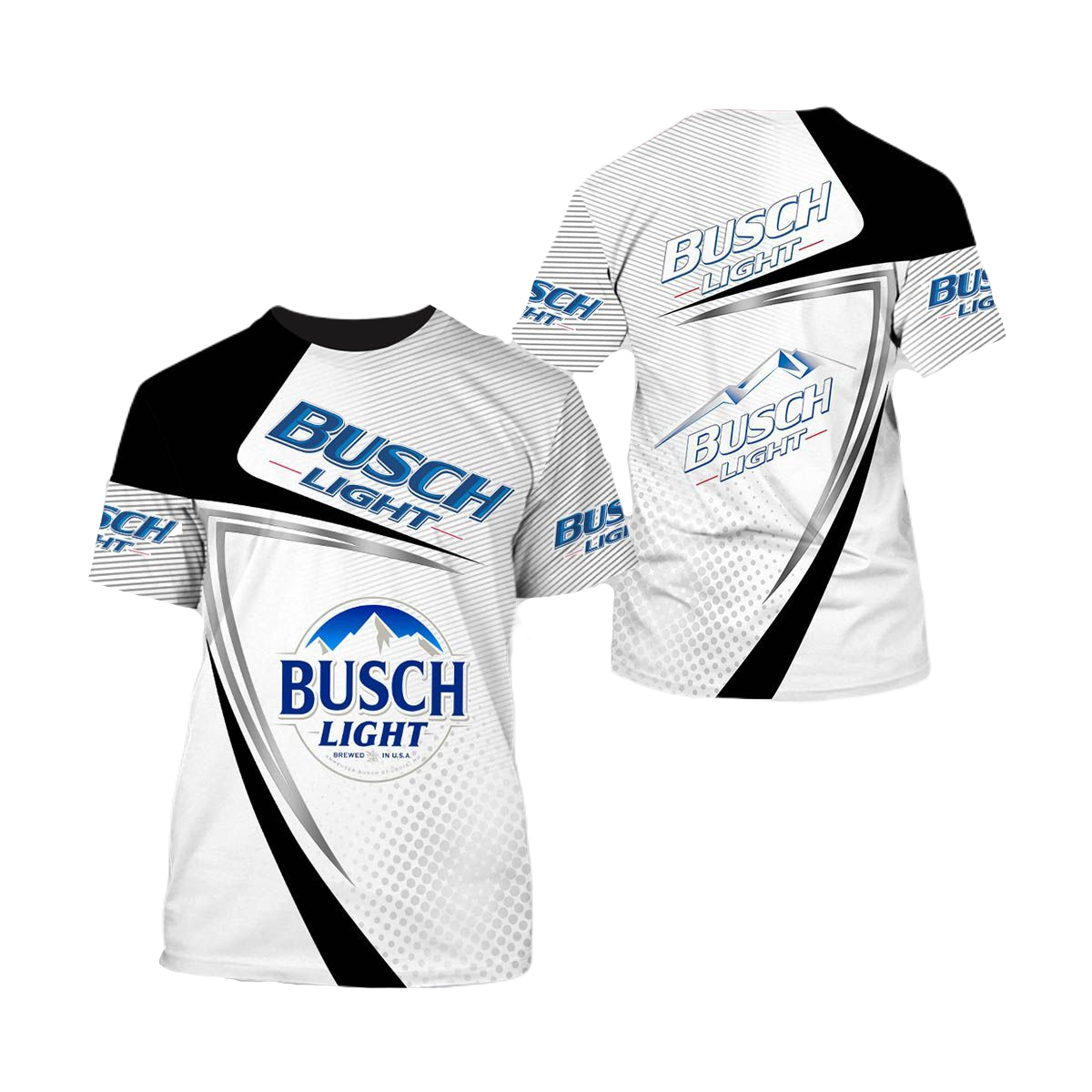 Busch Light Hoodie Busch Light Logo Name T-Shirt White Unisex - Trendy Gift For Men & Women