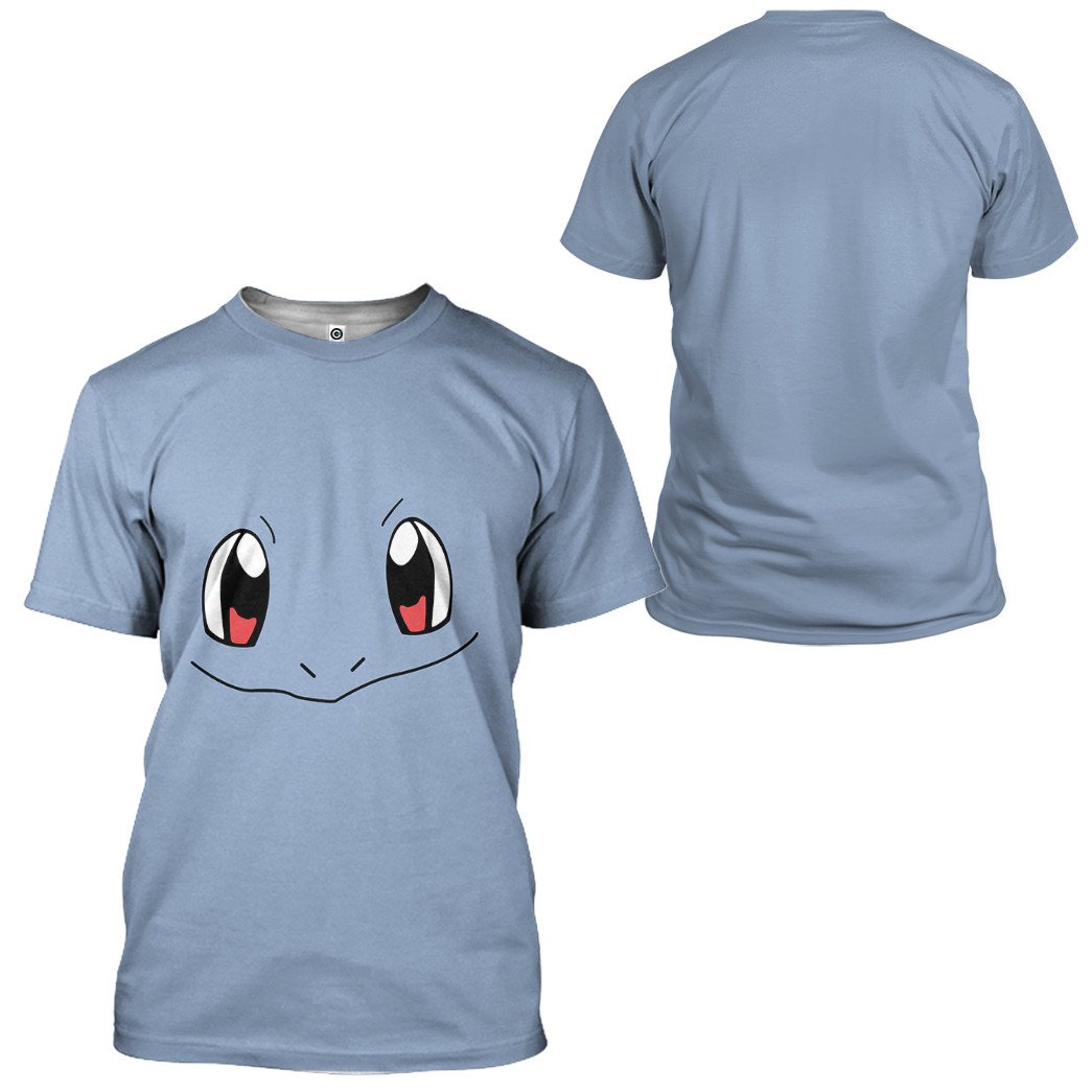 PoMo Squirtle Costume Cosplay T-Shirt 3D