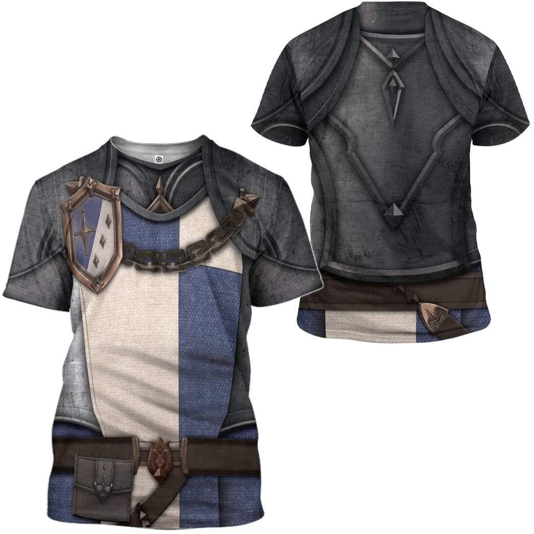 Cosplay Knight Armor T-Shirt 3D For Men & Women