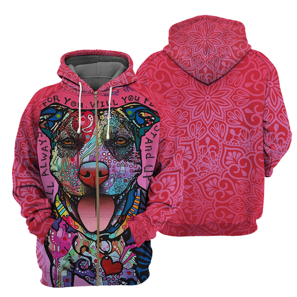 Pink Pitbull - All Over Printed Shirt
