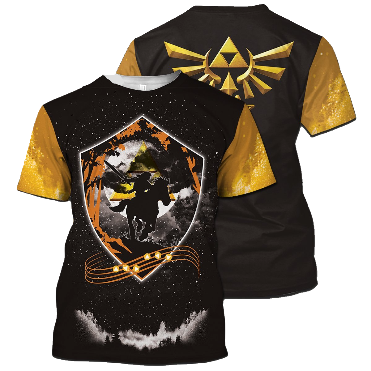 Legend Of Zelda Shirt Link Shield Whistling Silhouette Hyrule's Symbol T-shirt Legend Of Zelda Hoodie